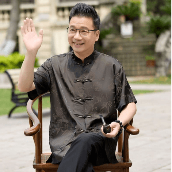여름 남성 의류 아빠 로드 중 새로운 중식 캐주얼 당나라 남성 루즈핏 중국풍 얇은 스타일 반팔 셔츠 티셔츠 상세 이미지 6