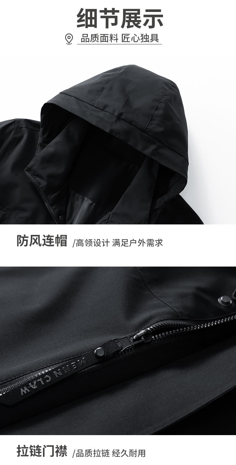 가을 새로운 아메리칸 자켓 남자 워크웨어 바람 후드 재킷 검정색 다용도 트렌드 기능 바람 캐주얼 재킷 상세 이미지 17