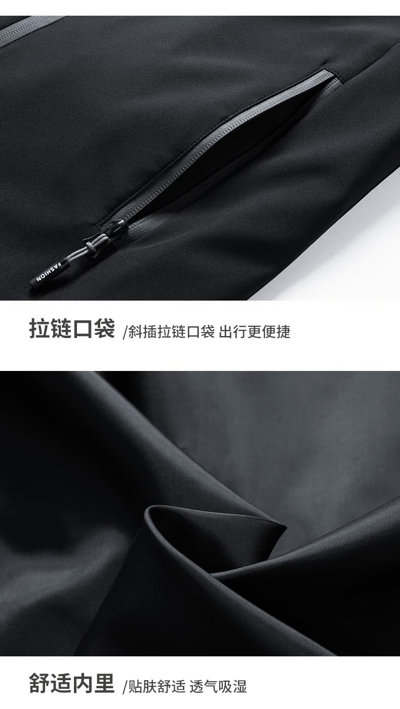 2026 가을 새로운 캐주얼 재킷 남성 수 있습니다. 언 로딩 모자 남성 의류 트렌드 악당 잘 생긴 고급 센스 방풍 재킷 상세 이미지 14