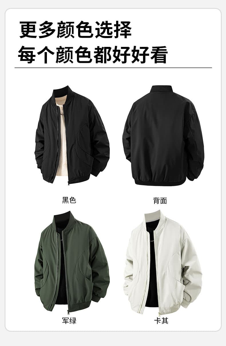 국경 간 야구 스타일 칼라 캐주얼 면 옷 남성 중청년 패딩 재킷 가을 겨울 두꺼운 면 의류 조수 브랜드 보온 재킷 상세 이미지 10