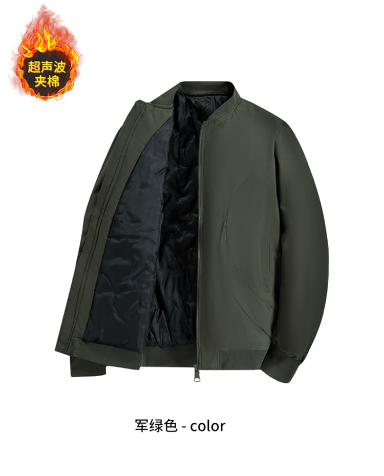 국경 간 야구 스타일 칼라 캐주얼 면 옷 남자 중청년 패딩 재킷 면 의류 조수 브랜드 캐주얼 학생 두꺼운 트렌드 재킷 이미지 2