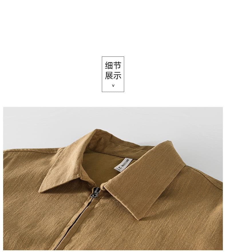 면 린넨 남성 가을 겨울 개성 작은 대중 캐주얼 재킷 편안함 루즈핏 비즈니스 다용도 맨위 면 소재 재킷 재킷 상세 이미지 14