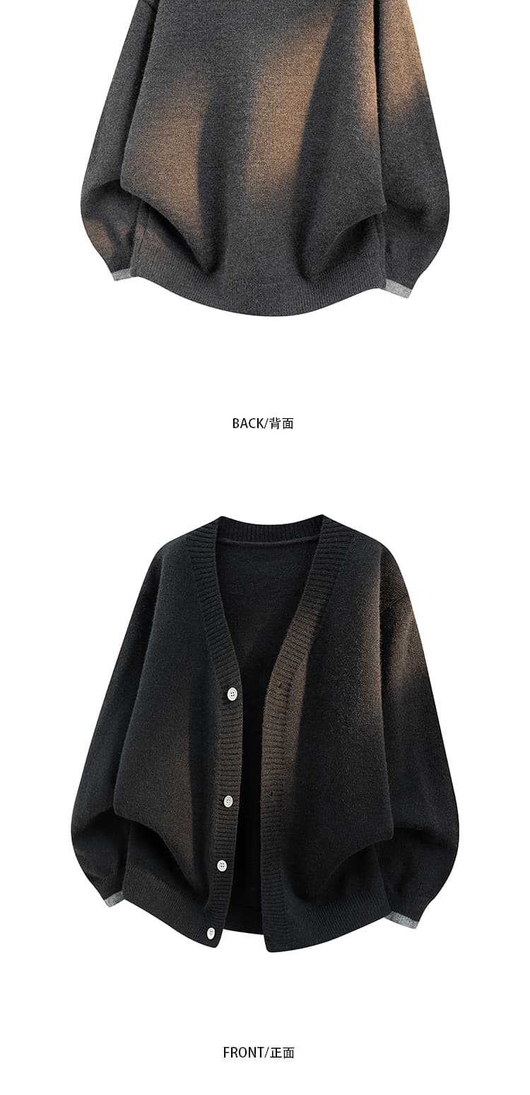 가을 겨울 두꺼운 보온 부드럽다 편안함 통기성 털 실 트렌디 에디션 패션 커플 다용도 오픈 가디건 니트 스웨터 코트 상세 이미지 5
