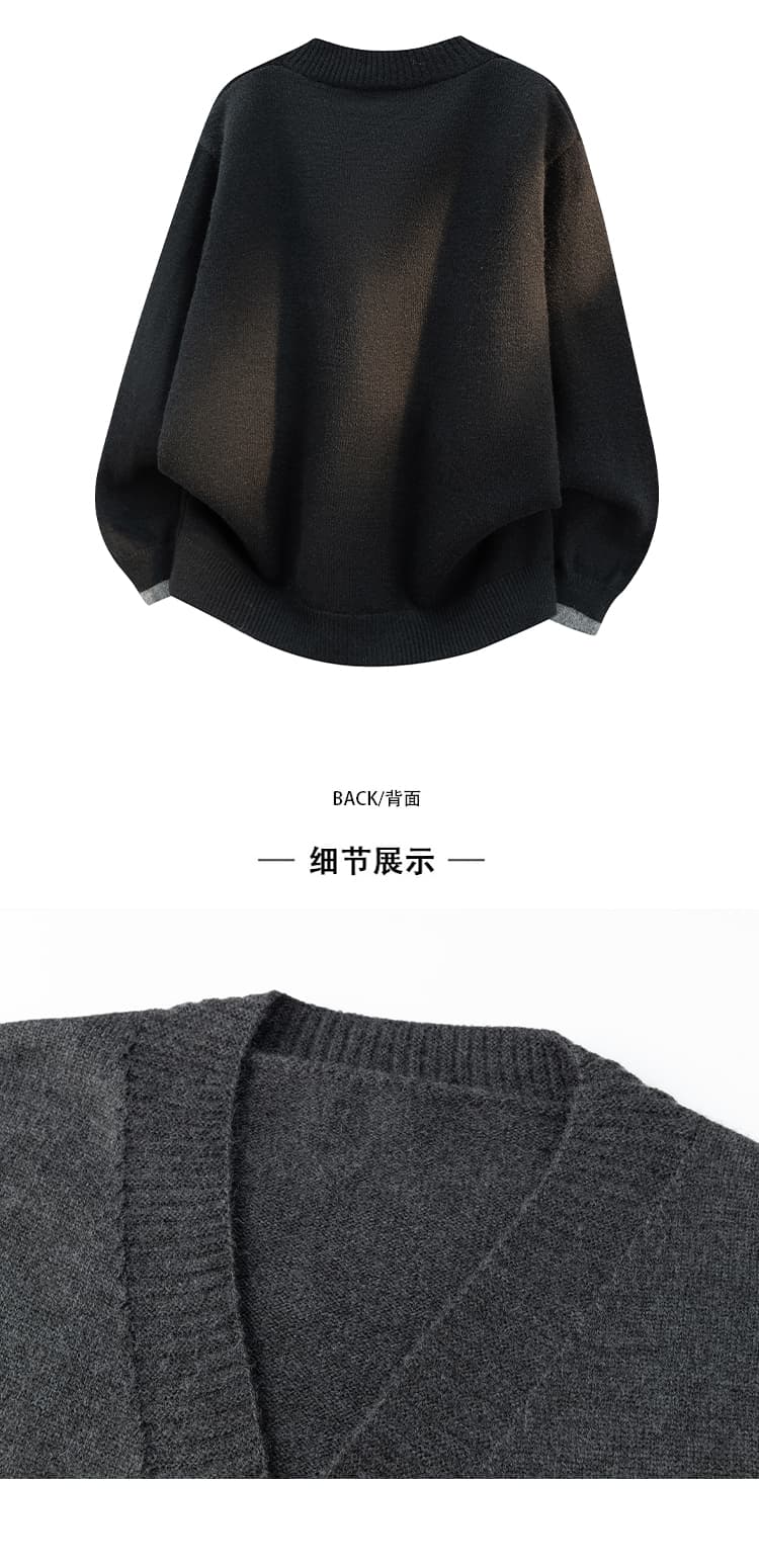 가을 겨울 두꺼운 보온 부드럽다 편안함 통기성 털 실 트렌디 에디션 패션 커플 다용도 오픈 가디건 니트 스웨터 코트 상세 이미지 6