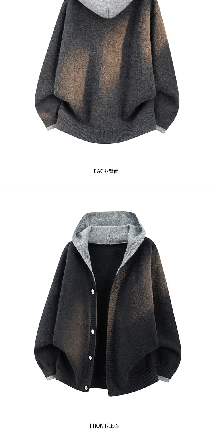 가을 겨울 두꺼운 보온 부드럽다 편안함 통기성 털 실 트렌디 에디션 패션 커플 다용도 오픈 가디건 니트 스웨터 코트 상세 이미지 5