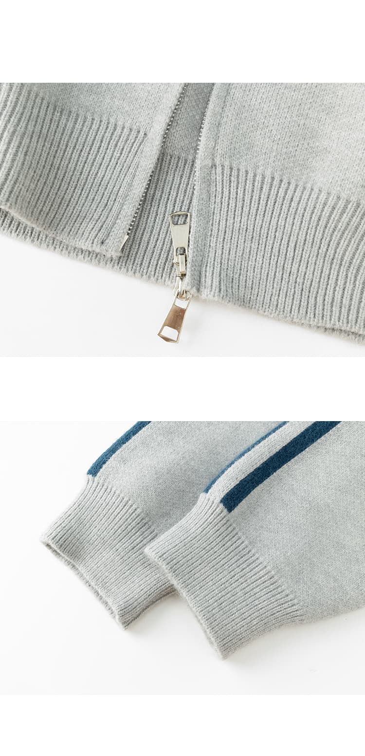 가을 겨울 두꺼운 보온 부드럽다 편안함 통기성 털 실 트렌디 에디션 패션 커플 다용도 오픈 가디건 니트 스웨터 코트 상세 이미지 8