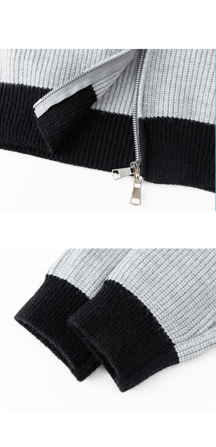 가을 겨울 두꺼운 보온 부드럽다 편안함 통기성 털 실 트렌디 에디션 패션 커플 다용도 오픈 가디건 니트 스웨터 코트 상세 이미지 8