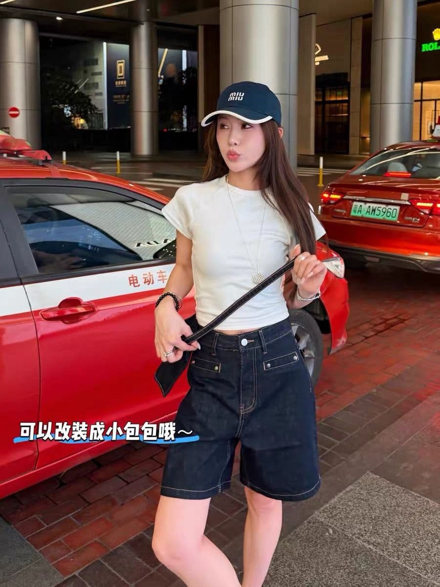 아메리칸 무거운 작업 탈착식 기타 주머니 워크웨어 5 점 청바지 여성 2026 새로운 루즈핏 넓은 다리 캐주얼 바지 상세 이미지 3