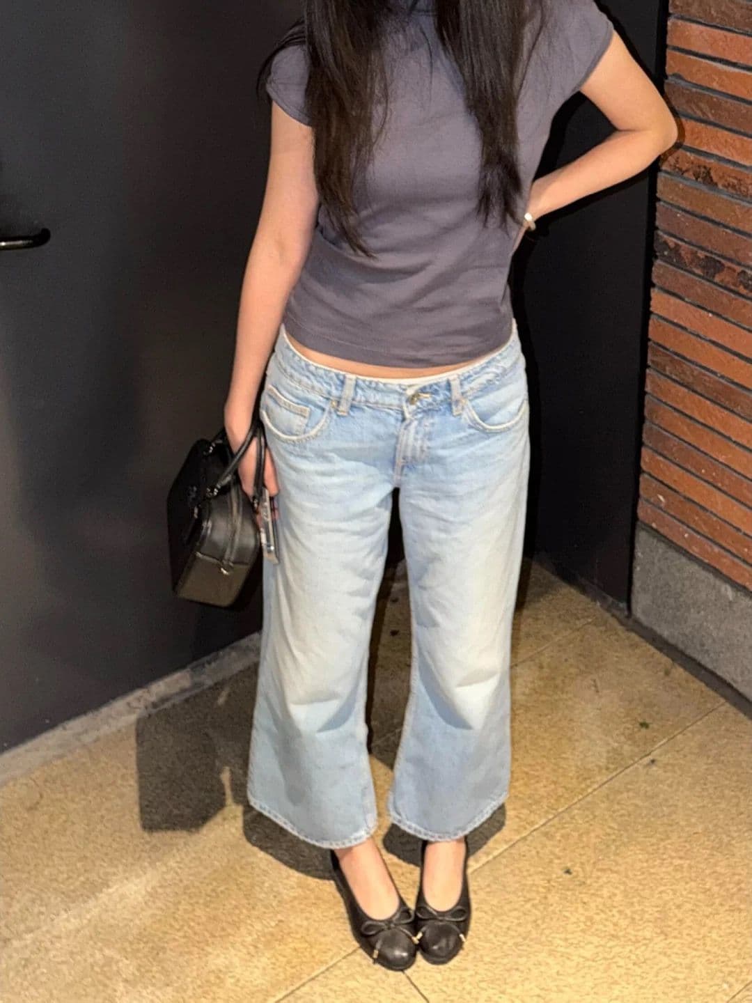 아메리칸 레트로 워싱 마 오래된 부츠컷 8 점 청바지 여성 여름 새로운 로우 웨이스트 슬림해 보이는 나팔 바지