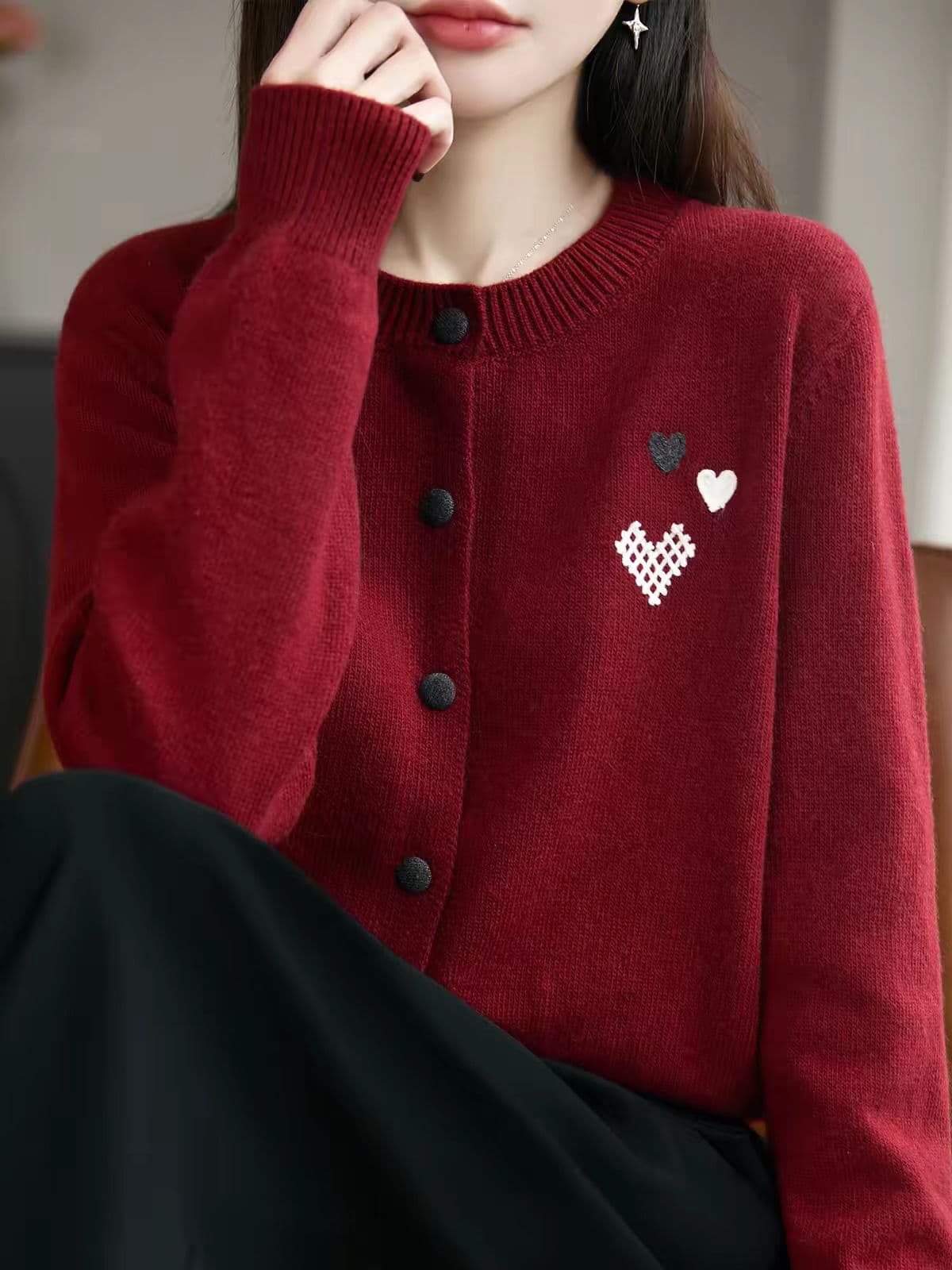 지방 mm 봄 가을 빅 사이즈 여성 스웨터 코트 표지 배 슬림해 보이는 맨위 고급 센스 인사이드 가져 가라. 니트 만나는 오픈 가디건 상세 이미지 2