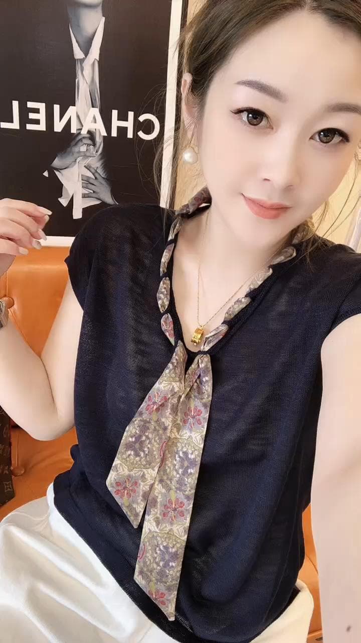 올해 패션 폭발 착용 가져 가라. 오래된 돈 바람 여름 새로운 연령 감소 다용도 스카프 반팔 맨위 상세 이미지 3