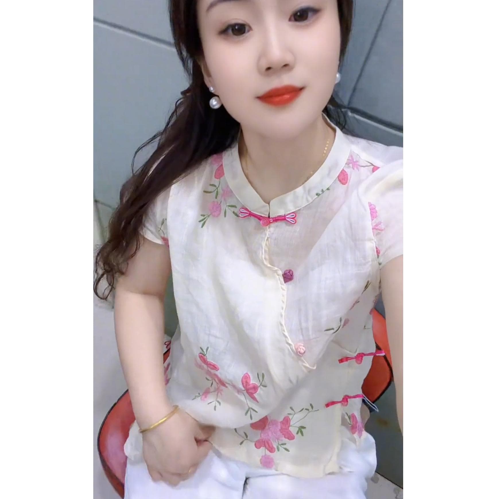 올해 인기 폭발 착용 가져 가라. 캐주얼 바람 2026 새로운 새로운 중식 국풍 연령 감소 품격 다용도 셔츠 얇은 스타일 이미지 4