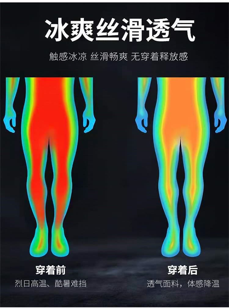 얼음 실크 속도 건조한 7부 바지 여름 남성 빅 사이즈 얇고 가벼운 통기성 차가운 센스 캐주얼 반바지 야외 스포츠 피트니스 바지 상세 이미지 7