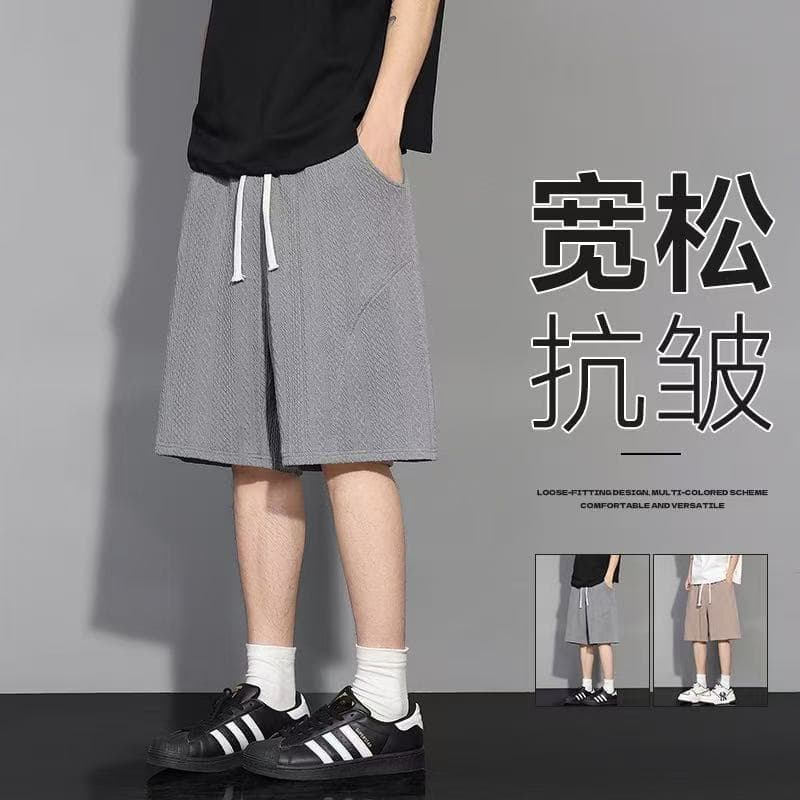 2026 여름 새로운 남성 반바지 단색 다용도 오부 바지 청소년 루즈핏 통기성 운동 바지 XL 이미지 5