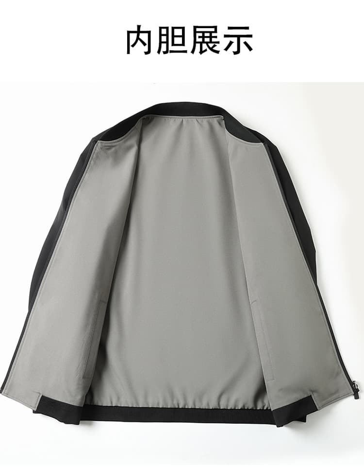 국경 간 유럽과 미국 봄 가을 스탠드 칼라 양면 착용 재킷 패션 캐주얼 재킷 지퍼 방풍 자켓 폭발 남성 의류 상세 이미지 20