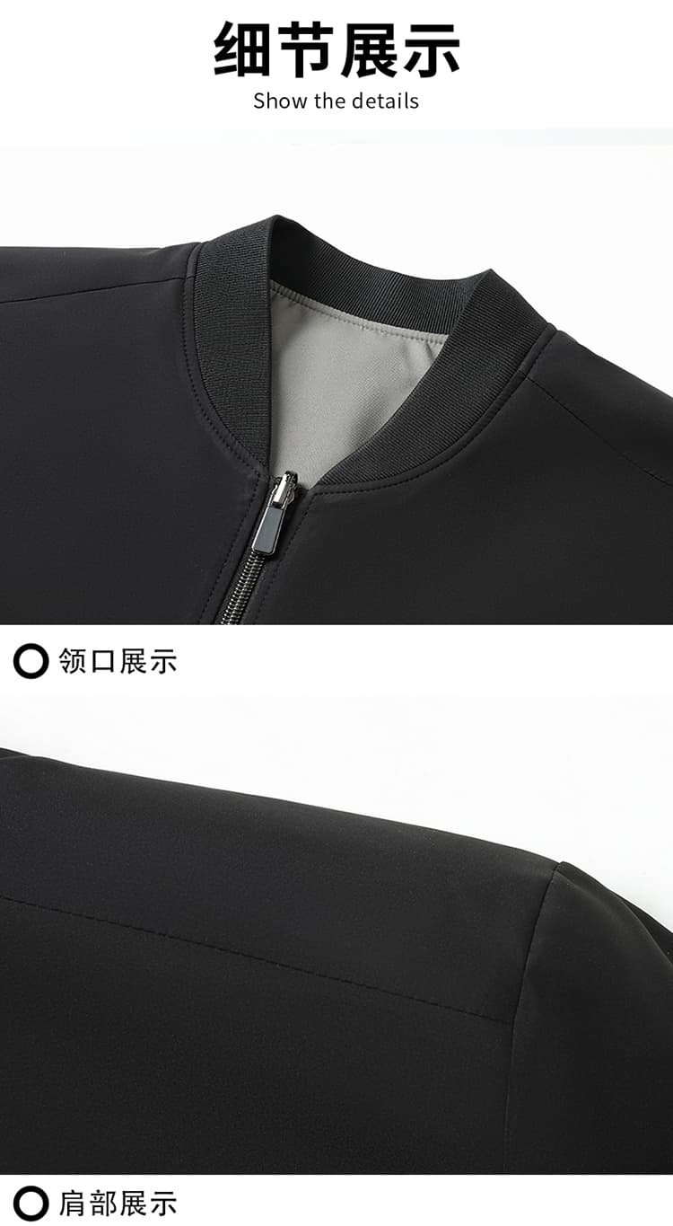 국경 간 유럽과 미국 봄 가을 스탠드 칼라 양면 착용 재킷 패션 캐주얼 재킷 지퍼 방풍 자켓 폭발 남성 의류 상세 이미지 21