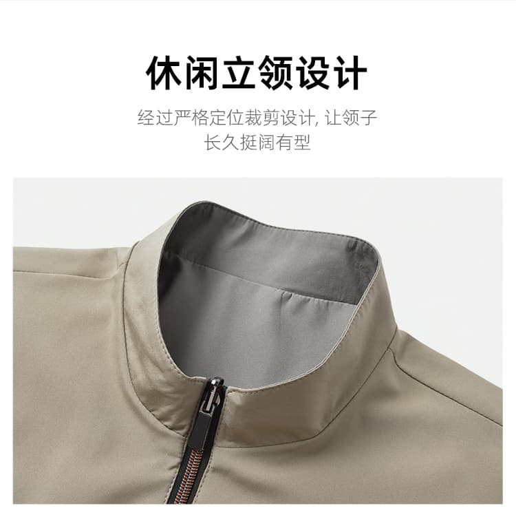 국경 간 아마존 새로운 2026 봄 가을 스탠드 칼라 재킷 관리 캐주얼 남성 의류 재킷 잘 생긴 다용도 자켓 상세 이미지 5