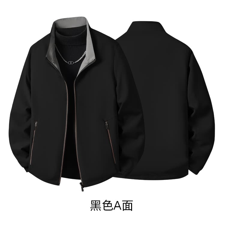국경 간 아마존 새로운 2026 봄 가을 스탠드 칼라 재킷 관리 캐주얼 남성 의류 재킷 잘 생긴 다용도 자켓 상세 이미지 14