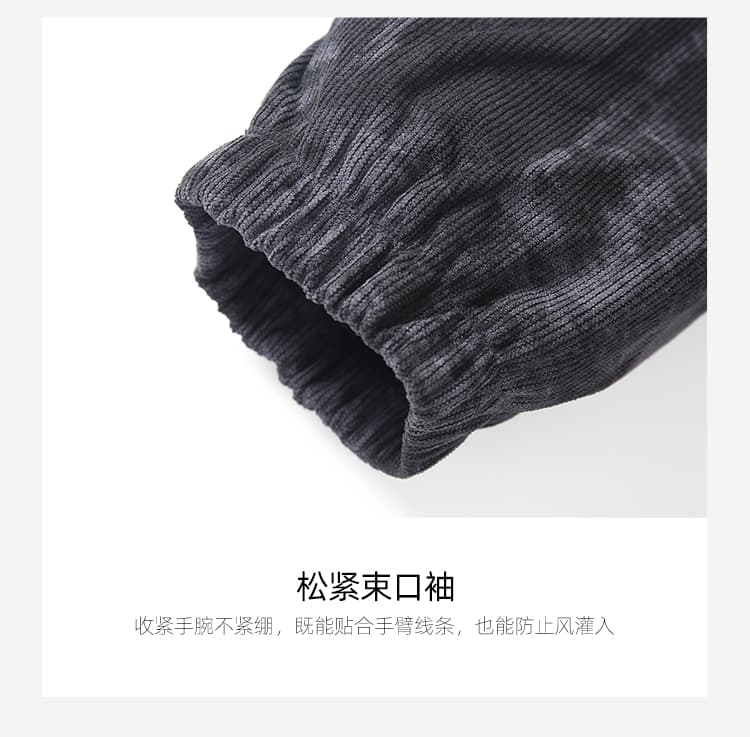 2026 레트로 잉크 염색 후드 재킷 남자 봄 가을 국경 간 아마존 캐주얼 남성 의류 맨위 오픈 가디건 트렌드 재킷 상세 이미지 7