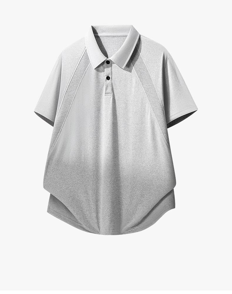 새로운 티셔츠 폭발 운동 트렌드 폴로 칼라 티셔츠 하프 지퍼 polo 반팔 구조 섹션 트렌드 캐주얼 맨위 상세 이미지 16