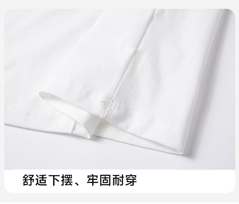 국경 간 여름 새로운 3 차원 플리츠 징 통기성 차가운 센스 루즈핏 캐주얼 남녀 같은 단락 반팔 티셔츠 빅 사이즈 상세 이미지 22