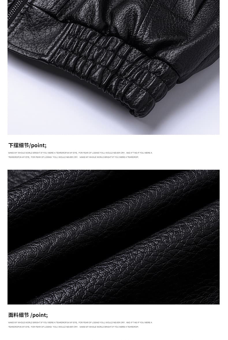 국경 간 아메리칸 레트로 pu 가죽 자켓 재킷 남성 2026 봄 가을 트렌드 루즈핏 오토바이 가죽 재킷 재킷 남자 상세 이미지 12