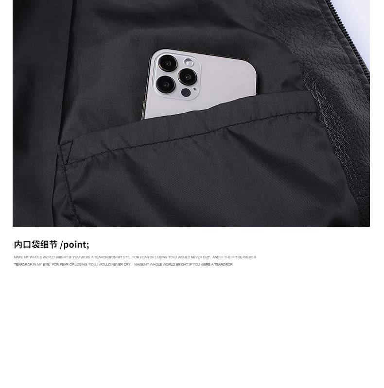 국경 간 아메리칸 레트로 pu 가죽 자켓 재킷 남성 2026 봄 가을 트렌드 루즈핏 오토바이 가죽 재킷 재킷 남자 상세 이미지 13