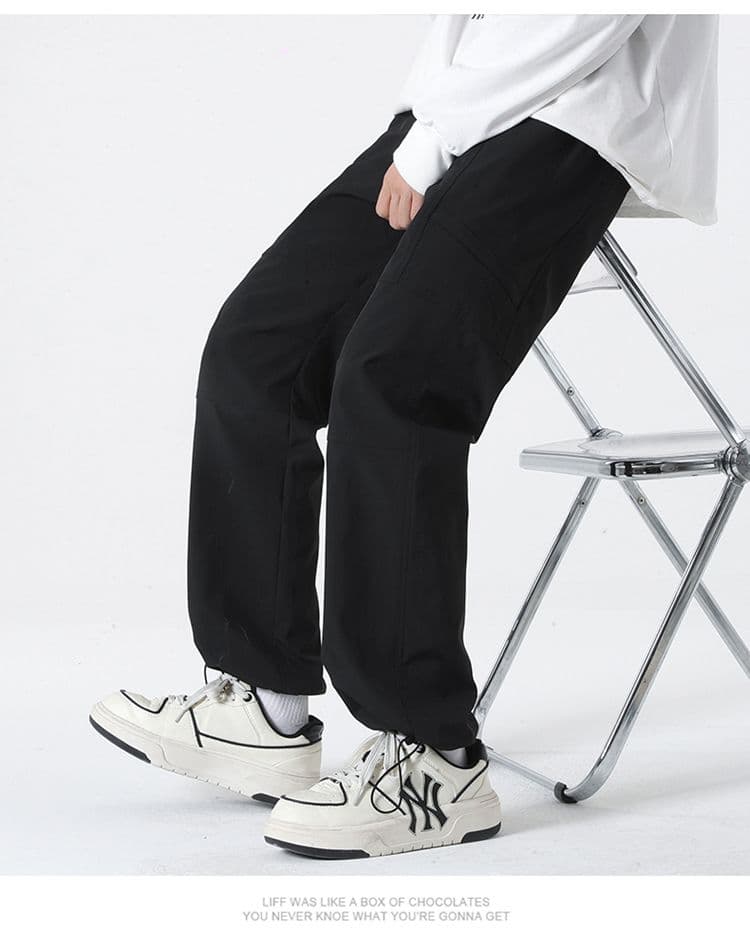 새로운 봄 가을 방수 아웃도어 팬츠 방풍 등산 워크웨어 팬츠 남성 트렌드 패션 와이드 레그 팬츠 루즈핏 캐주얼 바지 상세 이미지 22