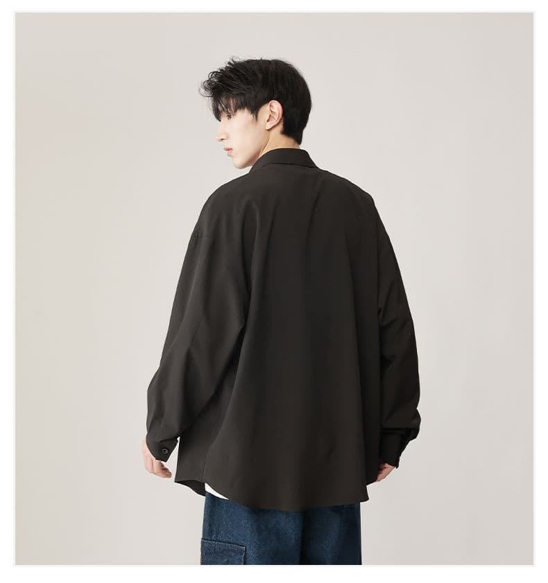 봄 가을 새로운 셔츠 남성 몸매 가꾸기 사업 수정 로드 중 화이트 다용도 출근 출퇴근 경력 긴팔 인치 셔츠 상세 이미지 12