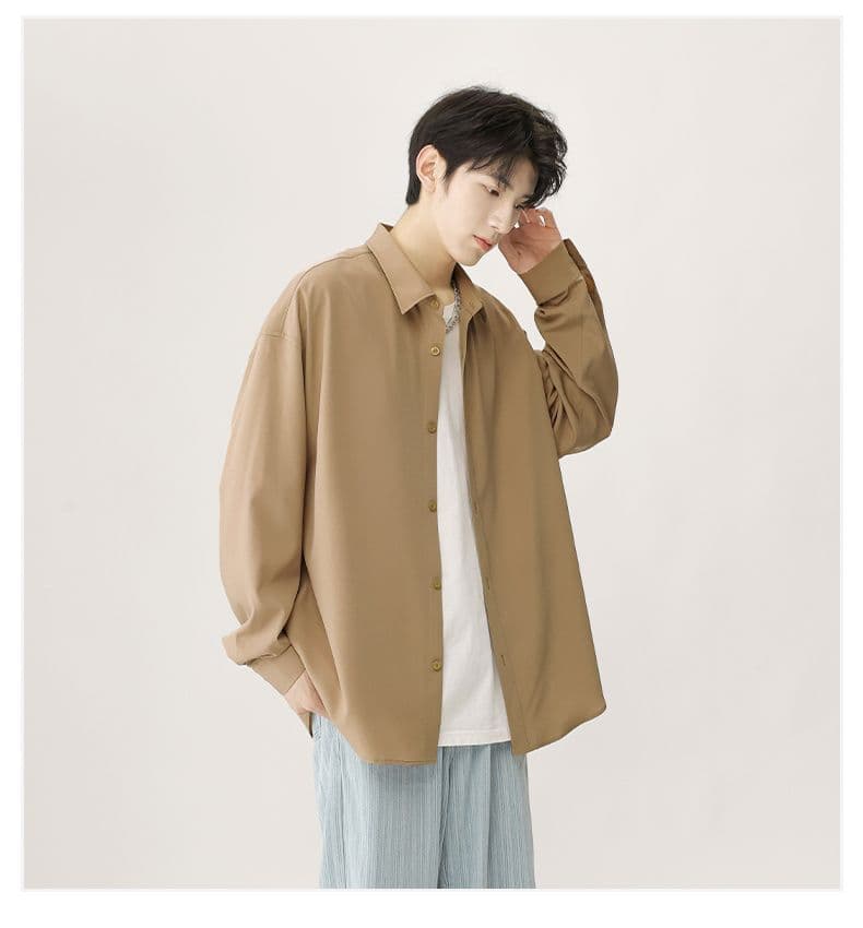 봄 가을 새로운 셔츠 남성 몸매 가꾸기 사업 수정 로드 중 화이트 다용도 출근 출퇴근 경력 긴팔 인치 셔츠 상세 이미지 15