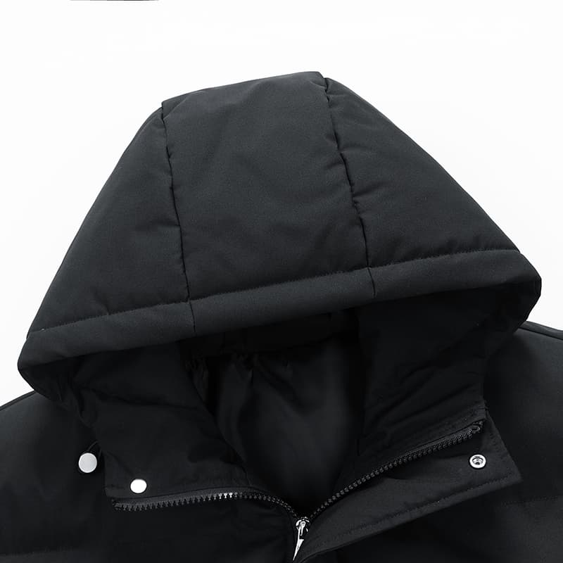 높은 품질 면 옷 남성 빅 사이즈 겨울 새로운 루즈핏 후드 목화 진딧물 패딩 재킷 쇼트 스타일 보온 면 의류 재킷 상세 이미지 1