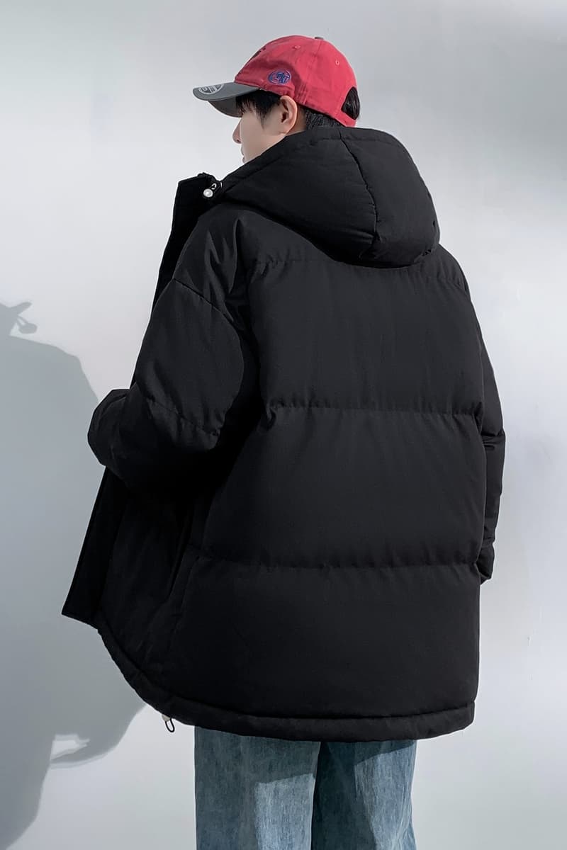 높은 품질 면 옷 남성 빅 사이즈 겨울 새로운 루즈핏 후드 목화 진딧물 패딩 재킷 쇼트 스타일 보온 면 의류 재킷 상세 이미지 16