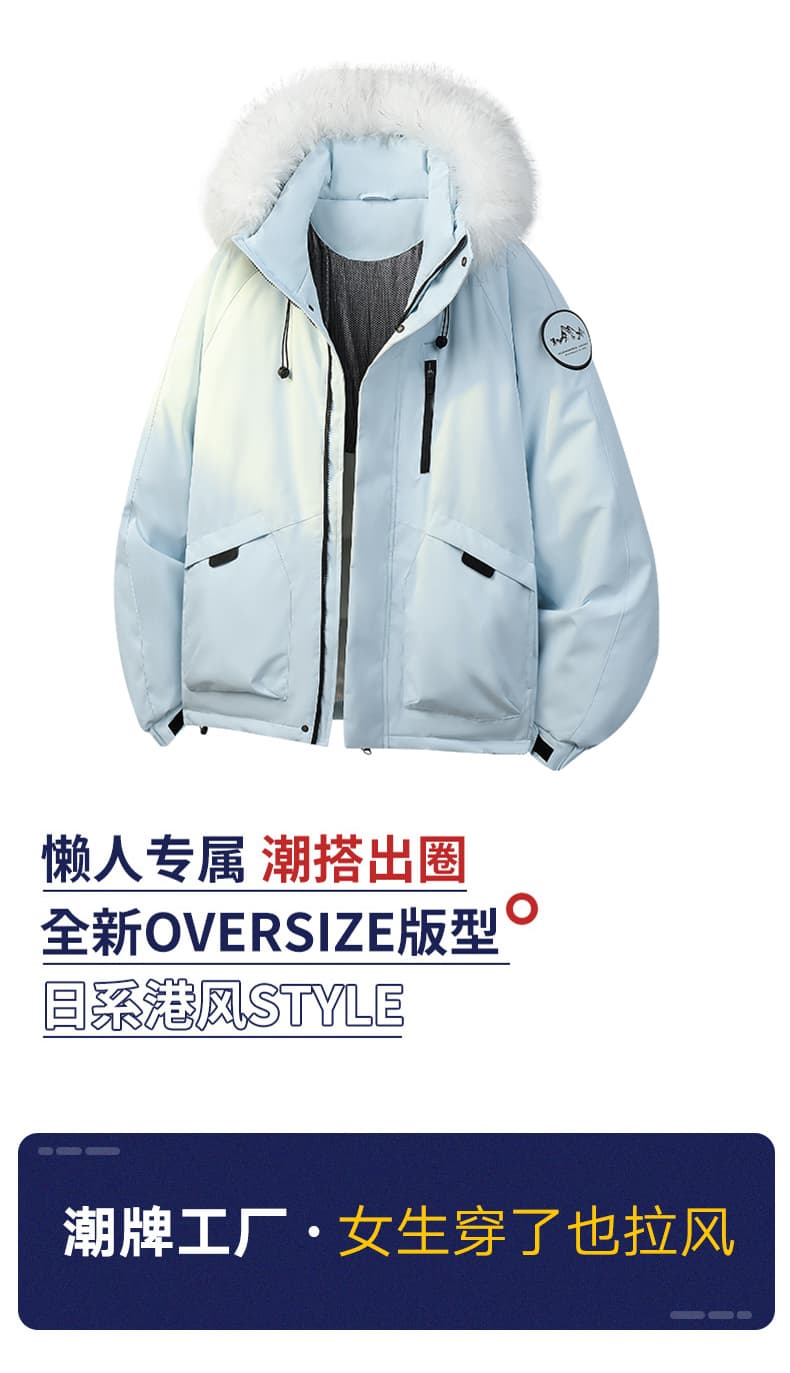 2026 국경 간 가을 겨울 두꺼운 면 의류 커플 보온 모피 칼라 후드 Parker 서비스 남녀 방풍 면 옷 재킷 상세 이미지 2