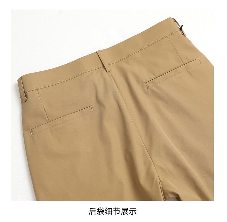 여름 남성 한국 스타일 마이크로 원추형 몸매 가꾸기 캐주얼 바지 도루 센스 딱딱한 다용도 패션 9부 바지 단색 무료 뜨거운 바지 상세 이미지 29