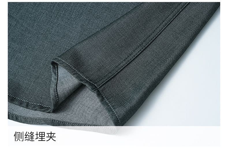 국경 간 모방 데님 후드 주머니 후드티 남자 단색 미니멀리즘 캐주얼 패션 조수 브랜드 남성 의류 풀오버 질감 맨위 상세 이미지 7