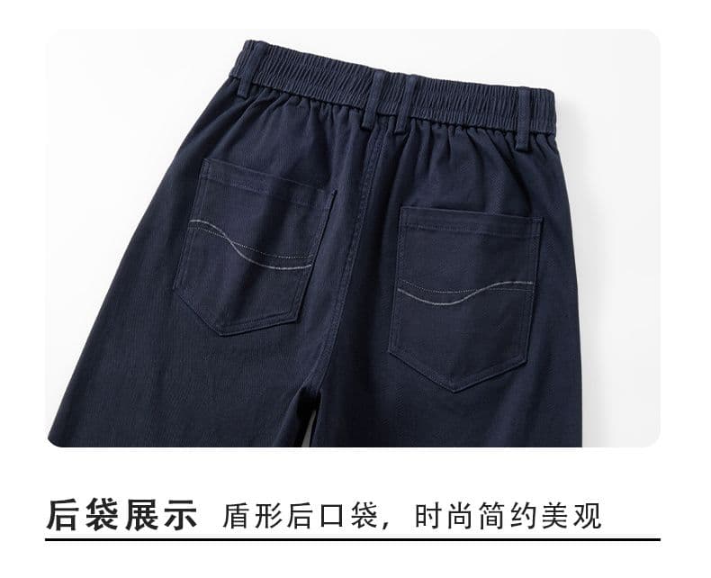 아메리칸 레트로 순면 모통이 칼 바지 남성 가을 겨울 새로운 넓은 다리 다용도 캐주얼 패션 루즈핏 조수 브랜드 스트레이트 팬츠 상세 이미지 18