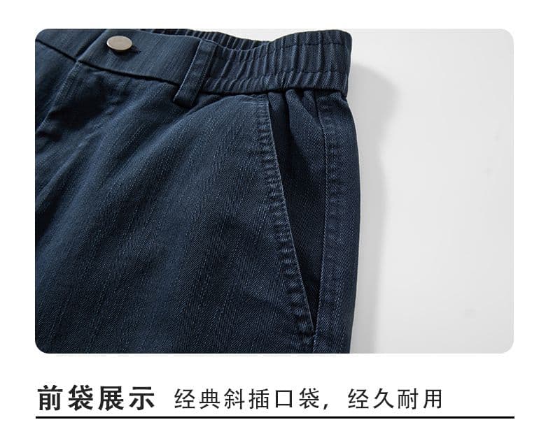 아메리칸 레트로 순면 모통이 칼 바지 남성 가을 겨울 새로운 넓은 다리 다용도 캐주얼 패션 루즈핏 조수 브랜드 스트레이트 팬츠 상세 이미지 17