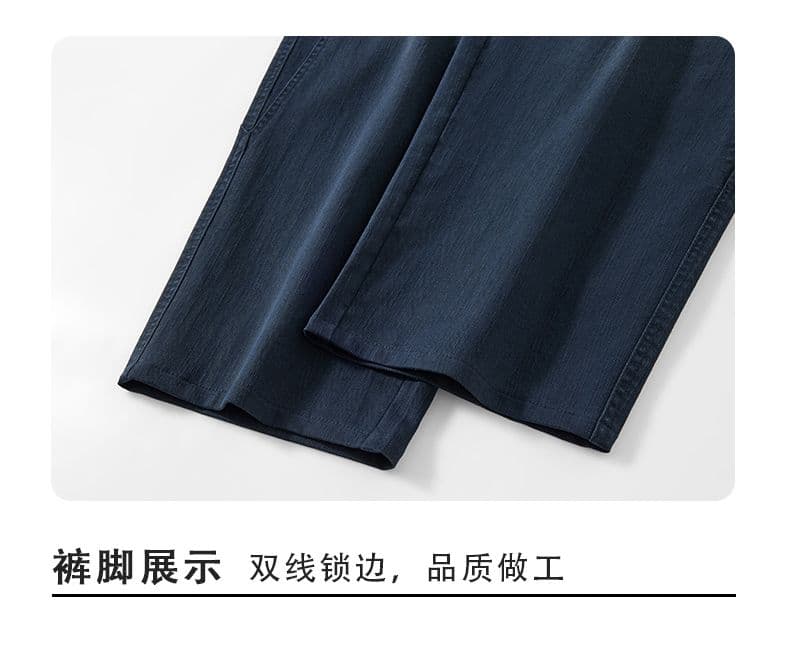 아메리칸 레트로 순면 모통이 칼 바지 남성 가을 겨울 새로운 넓은 다리 다용도 캐주얼 패션 루즈핏 조수 브랜드 스트레이트 팬츠 상세 이미지 19