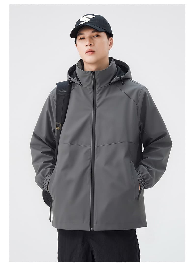 가을 겨울 털이 있는 수 있습니다. 언 로딩 모자 재킷 남자 2026 야외 등산복 여성 커플 세 반 방어 바람 요금 외투 상세 이미지 3