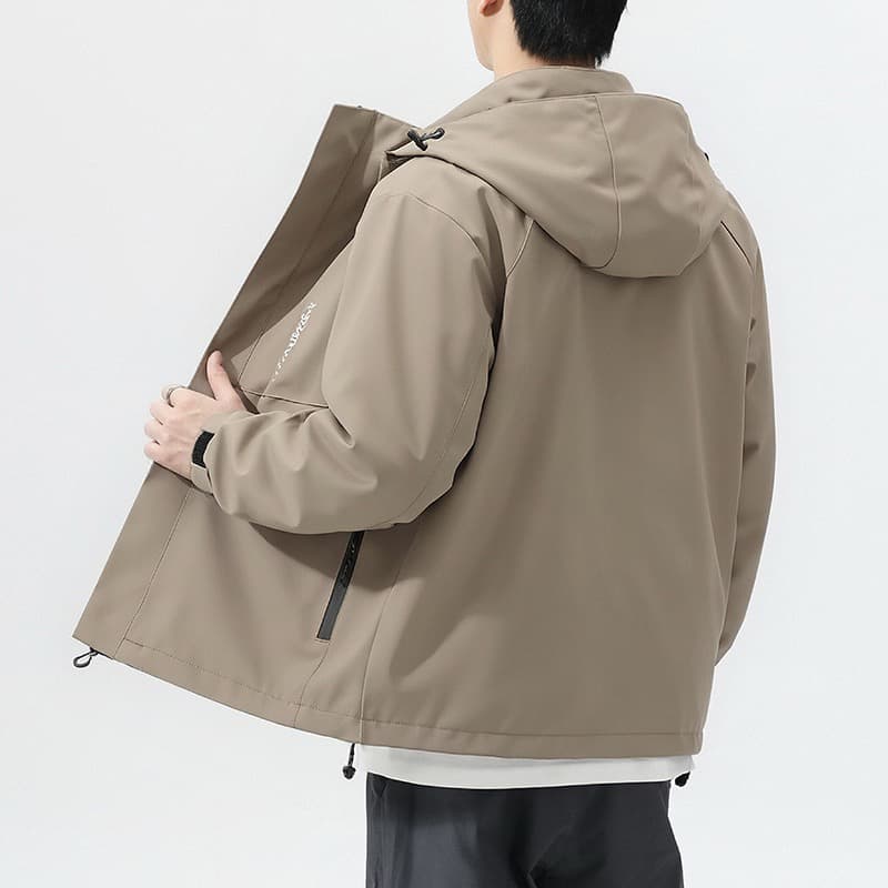 국경 간 가을 겨울 후드 재킷 재킷 남자 캐주얼 등산복 커플룩 맨위 털이 있고 두꺼운 커플 자켓 이미지 4