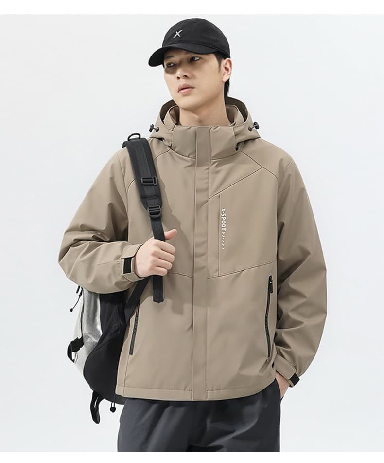 국경 간 가을 겨울 후드 재킷 재킷 남자 캐주얼 등산복 커플룩 맨위 털이 있고 두꺼운 커플 자켓 상세 이미지 20