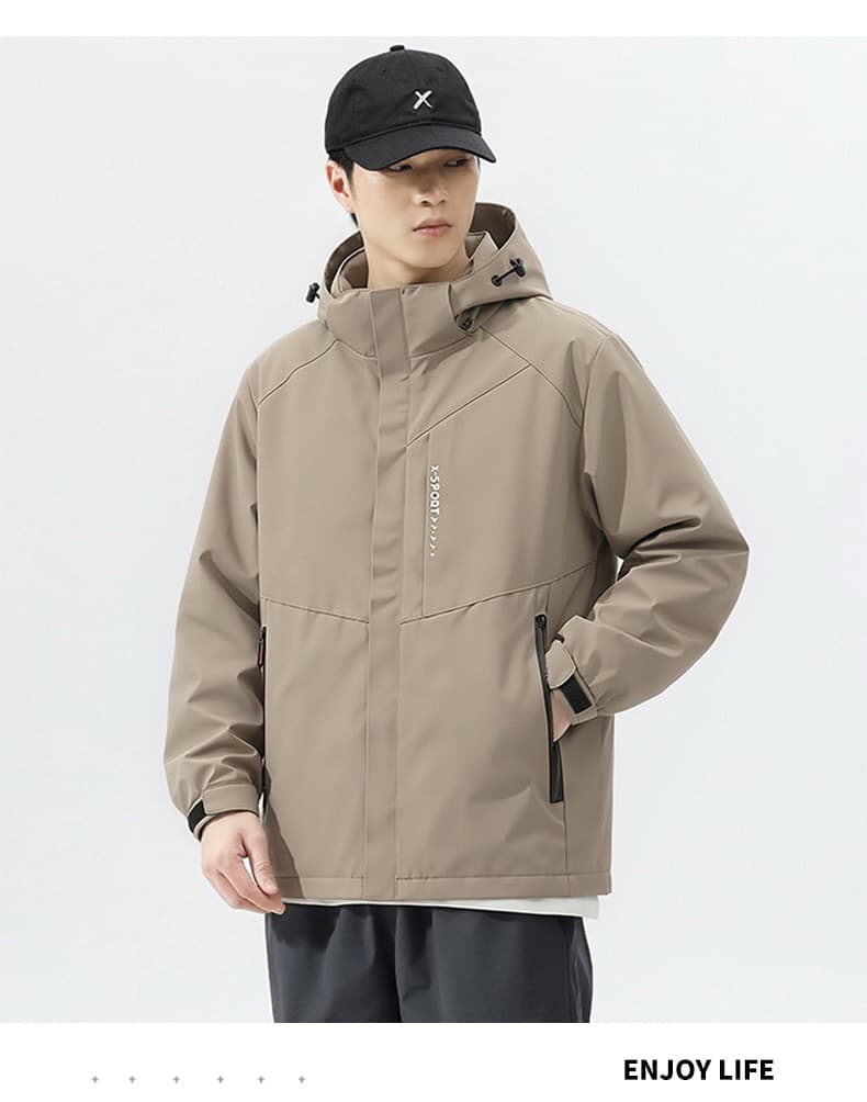 국경 간 가을 겨울 후드 재킷 재킷 남자 캐주얼 등산복 커플룩 맨위 털이 있고 두꺼운 커플 자켓 상세 이미지 22