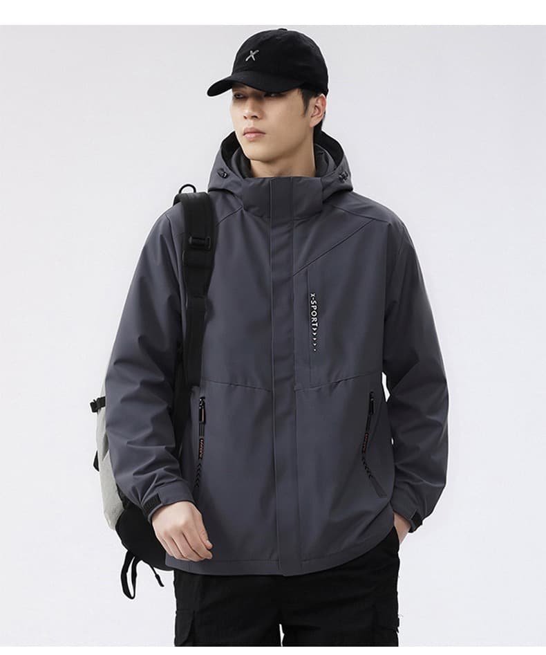 국경 간 가을 겨울 후드 재킷 재킷 남자 캐주얼 등산복 커플룩 맨위 털이 있고 두꺼운 커플 자켓 상세 이미지 27