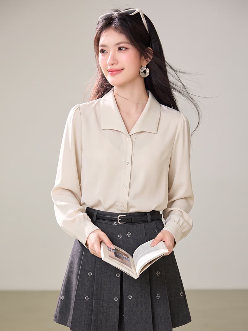 실사 2026 가을 직장 빛 요리 한 바람 면접 긍정적 인 로드 중 셔츠 고급 센스 출퇴근 맨위