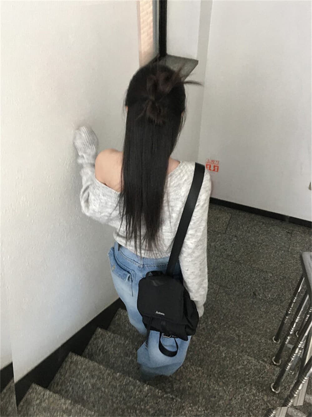 한국 스타일 단색 섹시함 보트넥 오프숄더 가을 겨울 두꺼운 풀오버 몸매 가꾸기 무거운 작업 일본식 니트 스웨터 스웨터 맨위 상세 이미지 7