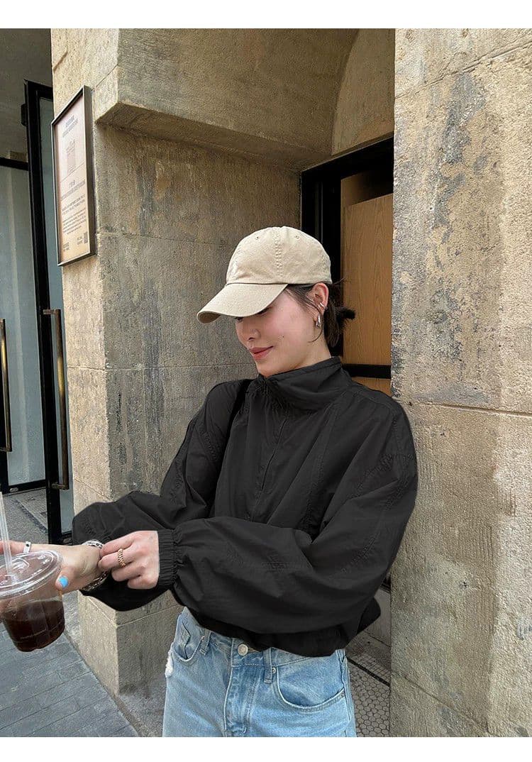 원본 품질 얇고 가벼운 여자 여름 패션 루즈핏 캐주얼 태양 보호 셔츠 재킷 상세 이미지 19