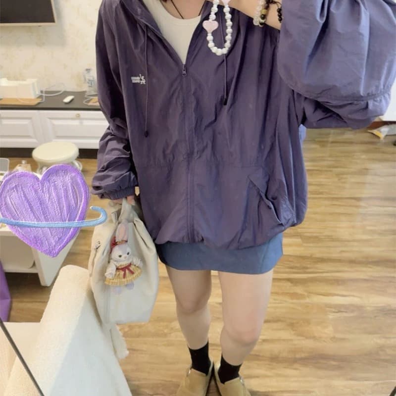 야외 사이클링 캠핑 후드 자외선 차단 의류 남녀 여름 국방 자외선 얇고 가벼운 통기성 긴팔 이미지 3