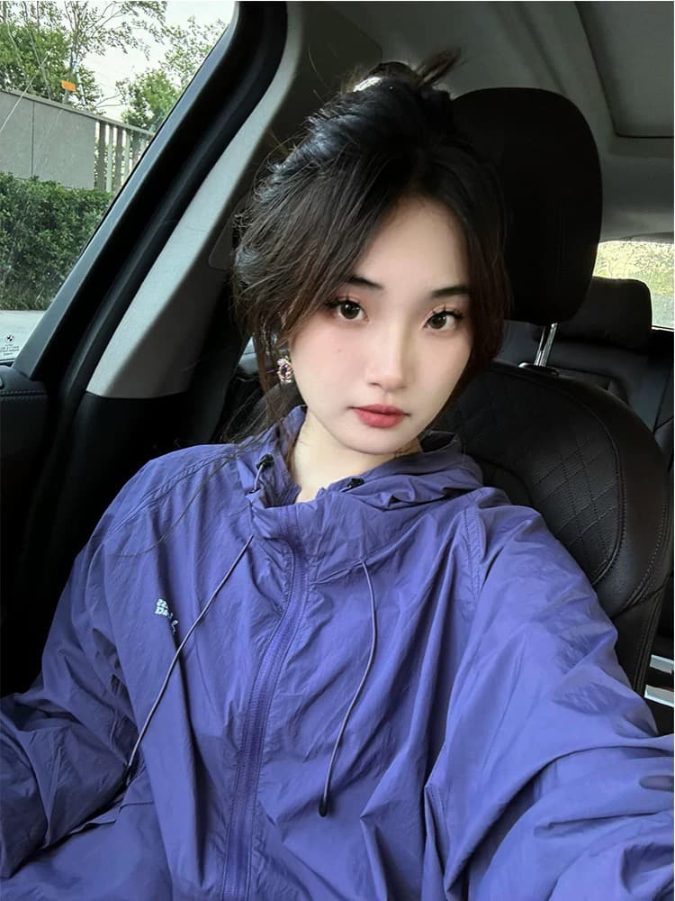 야외 사이클링 캠핑 후드 자외선 차단 의류 남녀 여름 국방 자외선 얇고 가벼운 통기성 긴팔 상세 이미지 2