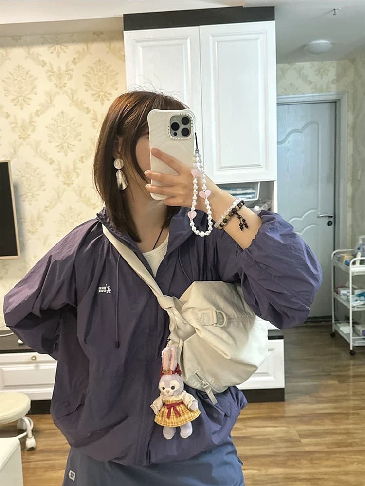 야외 사이클링 캠핑 후드 자외선 차단 의류 남녀 여름 국방 자외선 얇고 가벼운 통기성 긴팔 상세 이미지 3