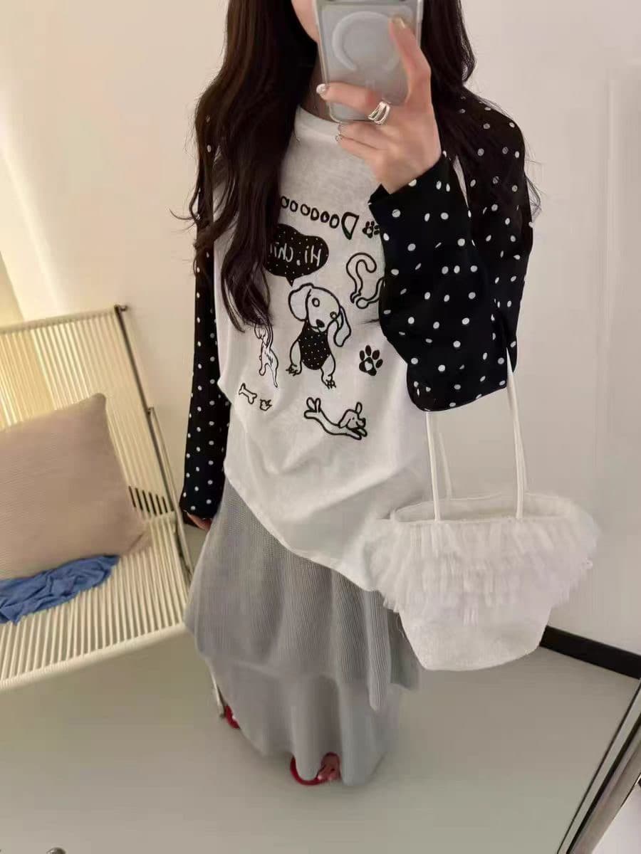 라이 경기 서울 눈꽃 얼음 차가운 면 165 그램 헝겊 차가운 미끄러짐 긴팔 자외선 차단 블라우스 이미지 3